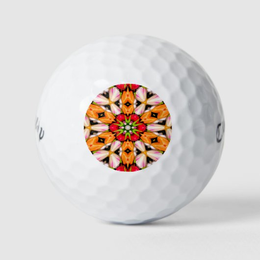 Tulpen Boeket Patroon Golfballen (Voorkant)