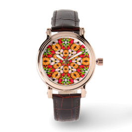 Tulpen Boeket Patroon Horloge