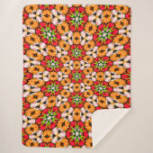Tulpen Boeket Patroon Sherpa Deken (Voorkant)