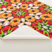 Tulpen Boeket Patroon Sherpa Deken (3/4)