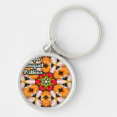 Tulpen Boeket Patroon Sleutelhanger (Voorkant)