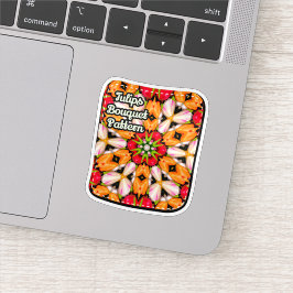 Tulpen Boeket Patroon Sticker