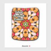 Tulpen Boeket Patroon Sticker (Vel)