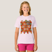 Tulpen Boeket Patroon T-shirt (Voorkant volledig)