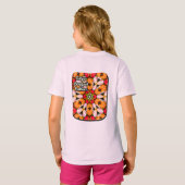 Tulpen Boeket Patroon T-shirt (Achterkant volledig)