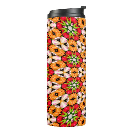 Tulpen Boeket Patroon Thermosbeker (Gedraaid links)