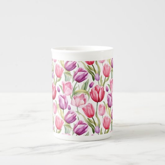 Tulpen Bone China Mok (Voorkant)