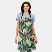 Tulpen Botanisch Patroon Schort (Gedragen)
