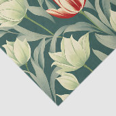  Tulpen Botanisch Patroon Tissuepapier (Detail)