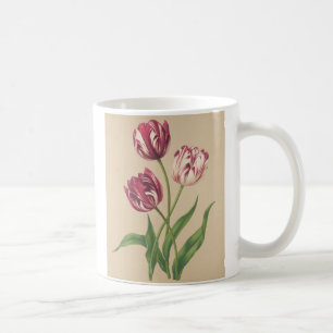 Tulpen botanische kunst koffiemok