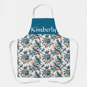 Tulpen Botanische Vogel Tuin Naamprint Schort
