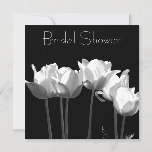 Tulpen, Bridal Shower-uitnodigingen Kaart (Voorkant)