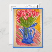 Tulpen Briefkaart (Voorkant / Achterkant)