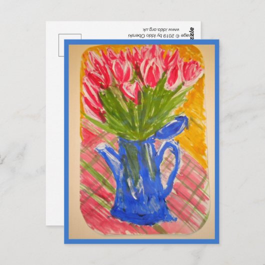 Tulpen Briefkaart (Voorkant / Achterkant)