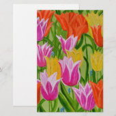 Tulpen Briefpapier (Voorkant / Achterkant)
