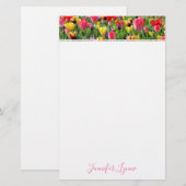 Tulpen Briefpapier (Voorkant / Achterkant)
