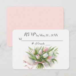 Tulpen Bruidsboeket RSVP Kaartje