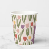 Tulpen Bruidsbruiloft Persoonlijk Papieren Bekers (Voorkant)