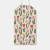Tulpen Bruidsdouche Uitnodiging Cadeaulabel (Achterkant)
