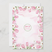 Tulpen bruiloft uitnodiging (Achterkant)