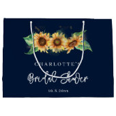 Tulpen Bruiloftsfeest met waterverf Groot Cadeauzakje (Achterkant)