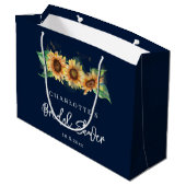 Tulpen Bruiloftsfeest met waterverf Groot Cadeauzakje (Achterkant Gekanteld)