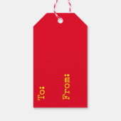 Tulpen Cadeaulabel (Achterkant)