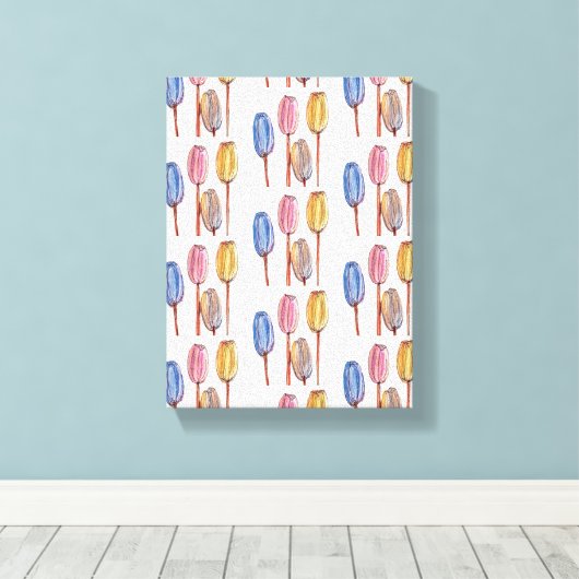 Tulpen Canvas Afdruk (Insitu (Houten vloer))