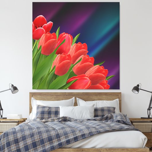 Tulpen Canvas Afdruk (Insitu (Slaapkamer))