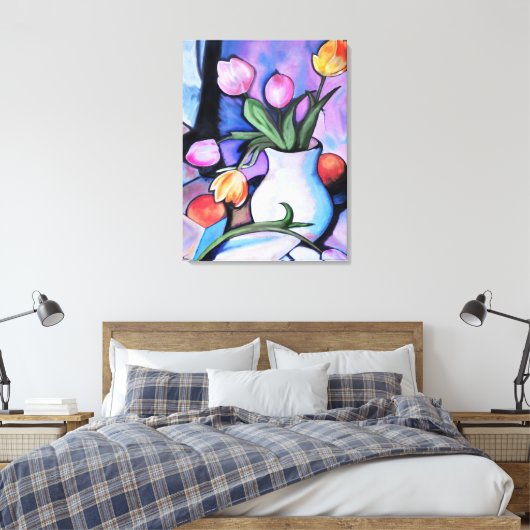 Tulpen - Canvas Print (Insitu (Slaapkamer))