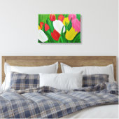 Tulpen Canvasprint Canvas Afdruk (Insitu (Slaapkamer))