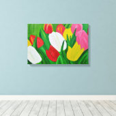 Tulpen Canvasprint Canvas Afdruk (Insitu (Houten vloer))