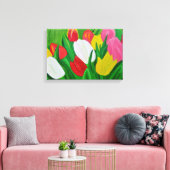 Tulpen Canvasprint Canvas Afdruk (Insitu (Woonkamer))