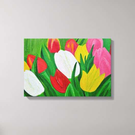 Tulpen Canvasprint Canvas Afdruk (Voorkant)