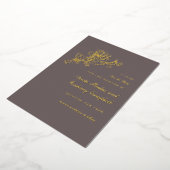 Tulpen Cascade Chocolade Folie Uitnodiging (Gedraaid)