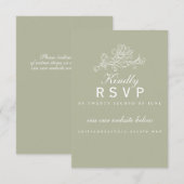 Tulpen Cascade Lichen RSVP kaart (Voorkant / Achterkant)