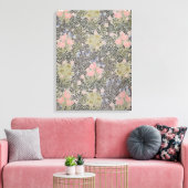 Tulpen, Daisies en Honeysuckle Canvas Afdruk (Insitu (Woonkamer))