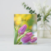 tulpen dank je creditcard briefkaart (Staand voorkant)