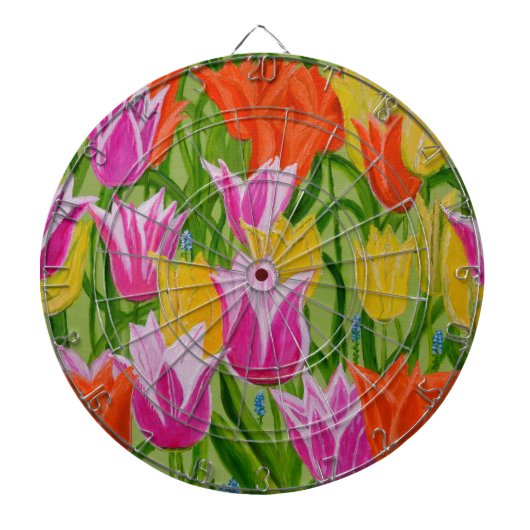 Tulpen Dartbord (Voorkant)