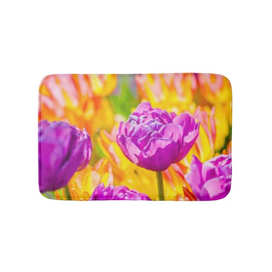 Tulpen die 12 kantelen badmat (Voorkant)