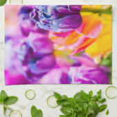 Tulpen die 14 kantelen theedoek (Gevouwen)