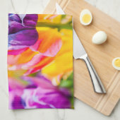 Tulpen die 14 kantelen theedoek (Quarter Fold)