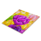 Tulpen die 15 kantelen tegeltje (Zijkant)