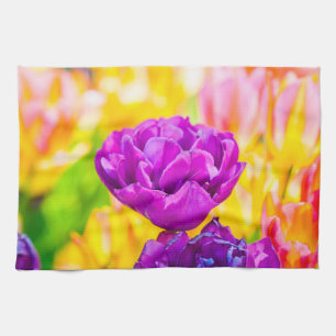 Tulpen die 15 kantelen theedoek