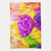 Tulpen die 15 kantelen theedoek (Verticaal)