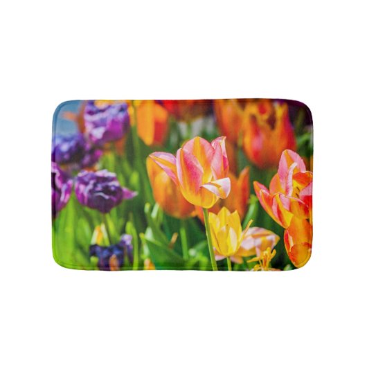 Tulpen die 17 kantelen badmat (Voorkant)