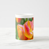 Tulpen die 17 kantelen porselein kop (Voorkant)