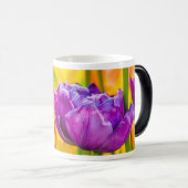 Tulpen die diepe roze aftappen magische mok (Voorkant rechts)