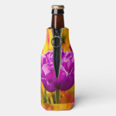 Tulpen die geweld betoveren flesjeskoeler (Fles Achterkant)