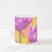 Tulpen die geweld betoveren matglas koffiemok (Voorkant links)